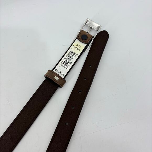 3-D Belt Co Womens Large Western Skinny Brown Leather Belt 3D main image 9